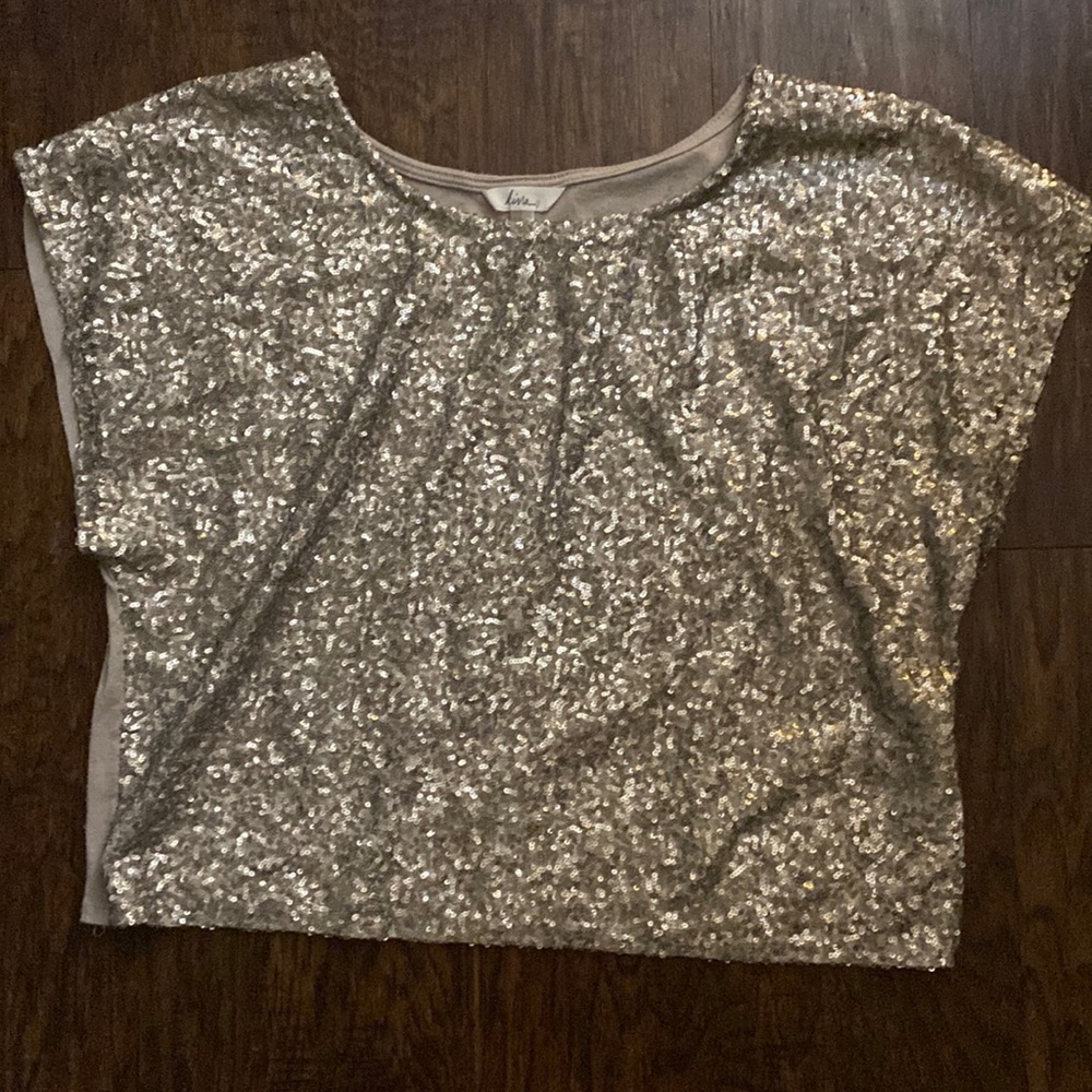 Sequin Short Sleeve Top - Sparkly for New Years!